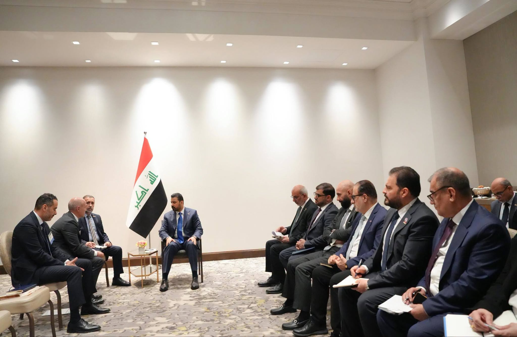 جانب من لقاء رئيس الوزراء العراقي في أميركا