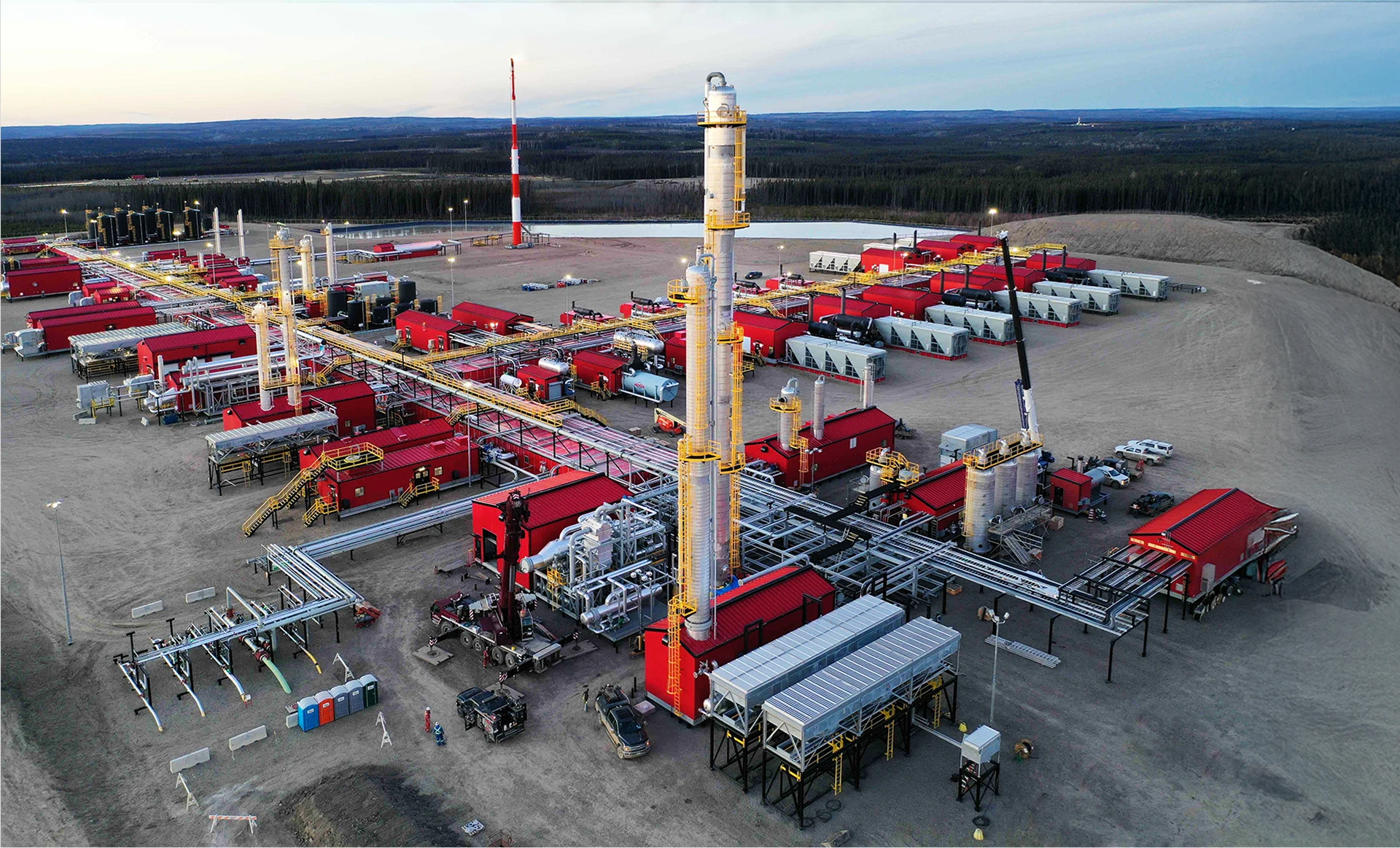أحد مواقع معالجة الغاز ALCO Energy Solutions