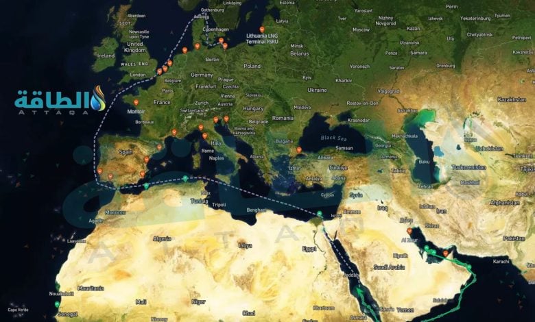 Photo of إطلاق نيران ورحلة نادرة عبر البحر الأحمر.. شحنة غاز مسال من الخليج إلى أوروبا