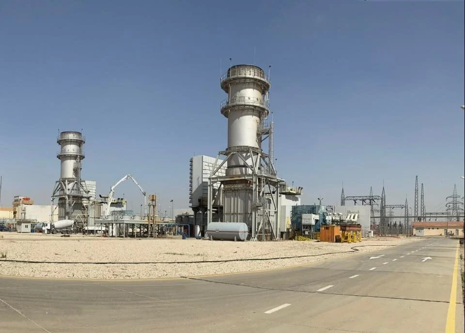 محطة كهرباء تعمل بالغاز في العراق