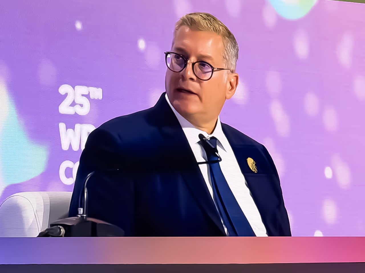 وزير البترول خلال مؤتمر البترول العالمي في الرياض